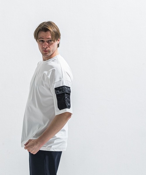 militaryPocket nylon OVER　 TEE