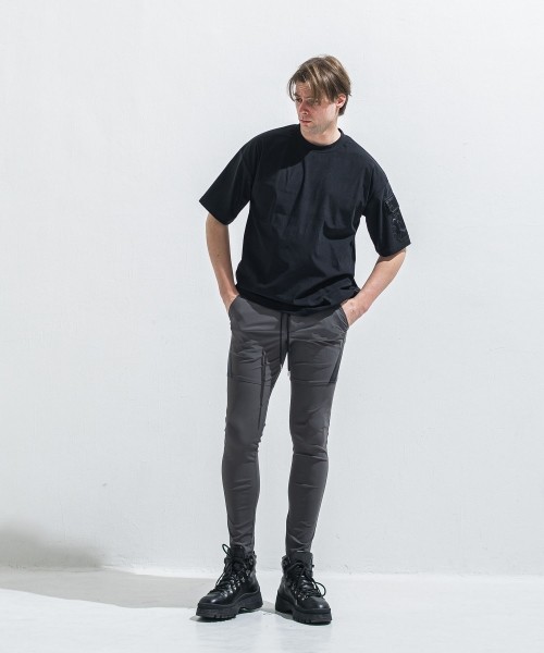 militaryPocket nylon OVER　 TEE