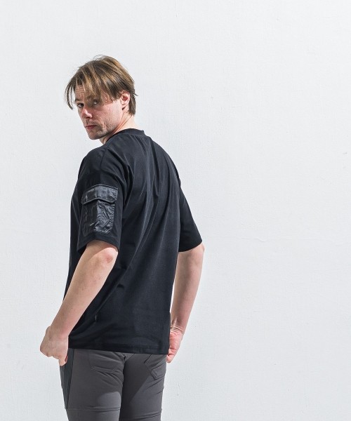 militaryPocket nylon OVER　 TEE