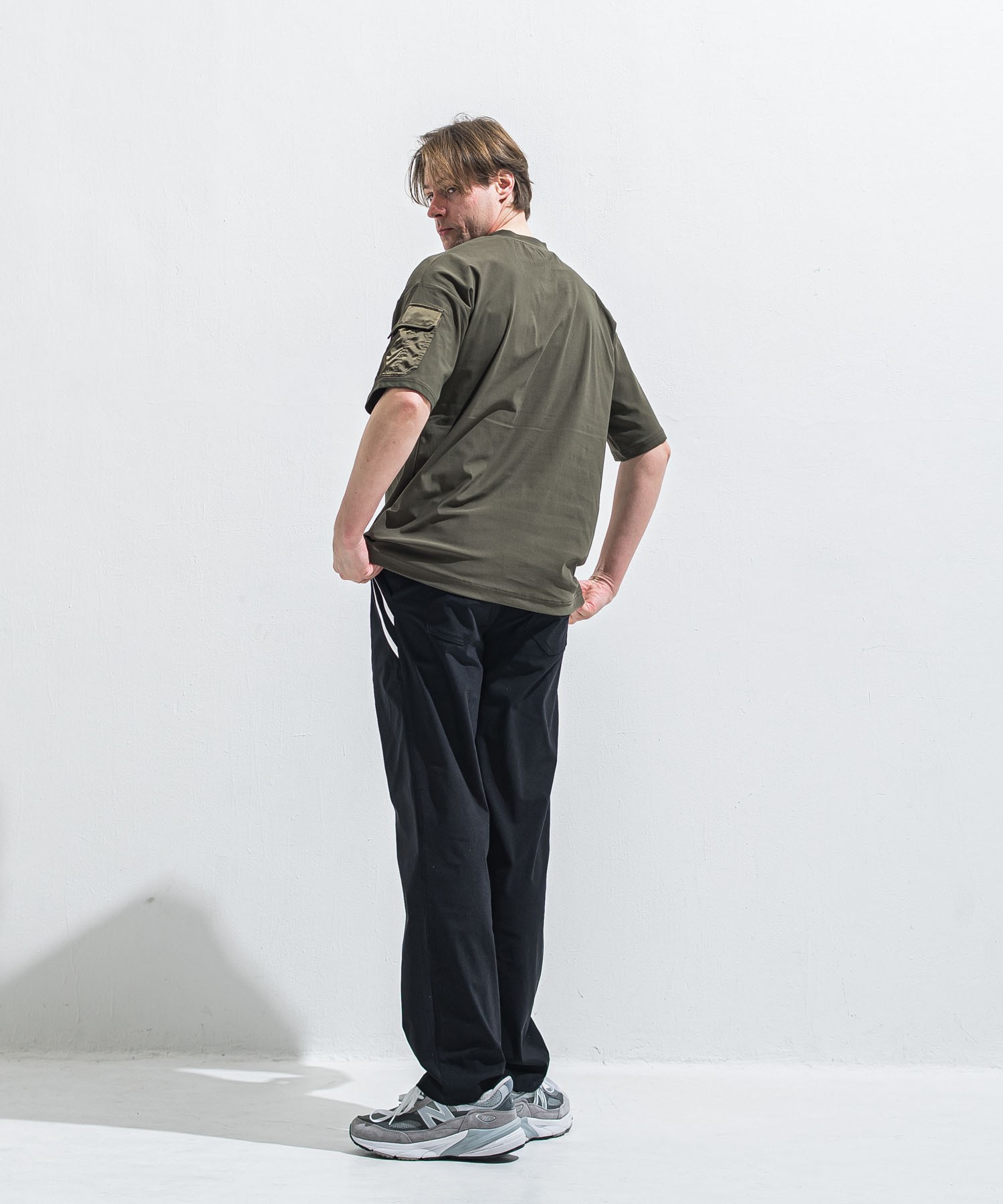 militaryPocket nylon OVER　 TEE