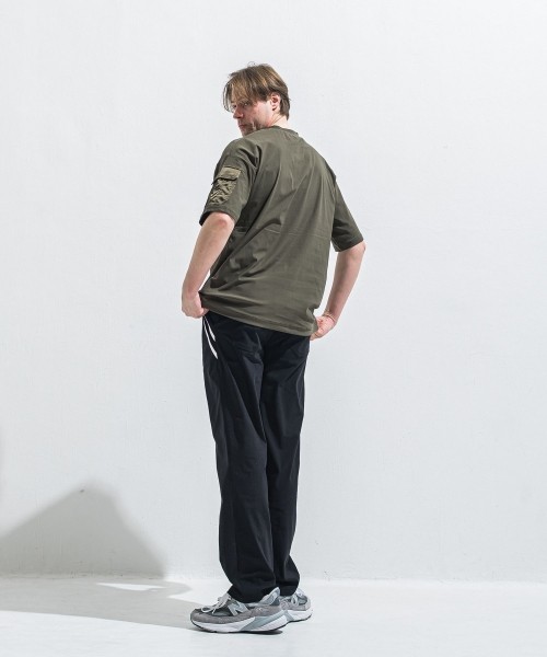 militaryPocket nylon OVER　 TEE