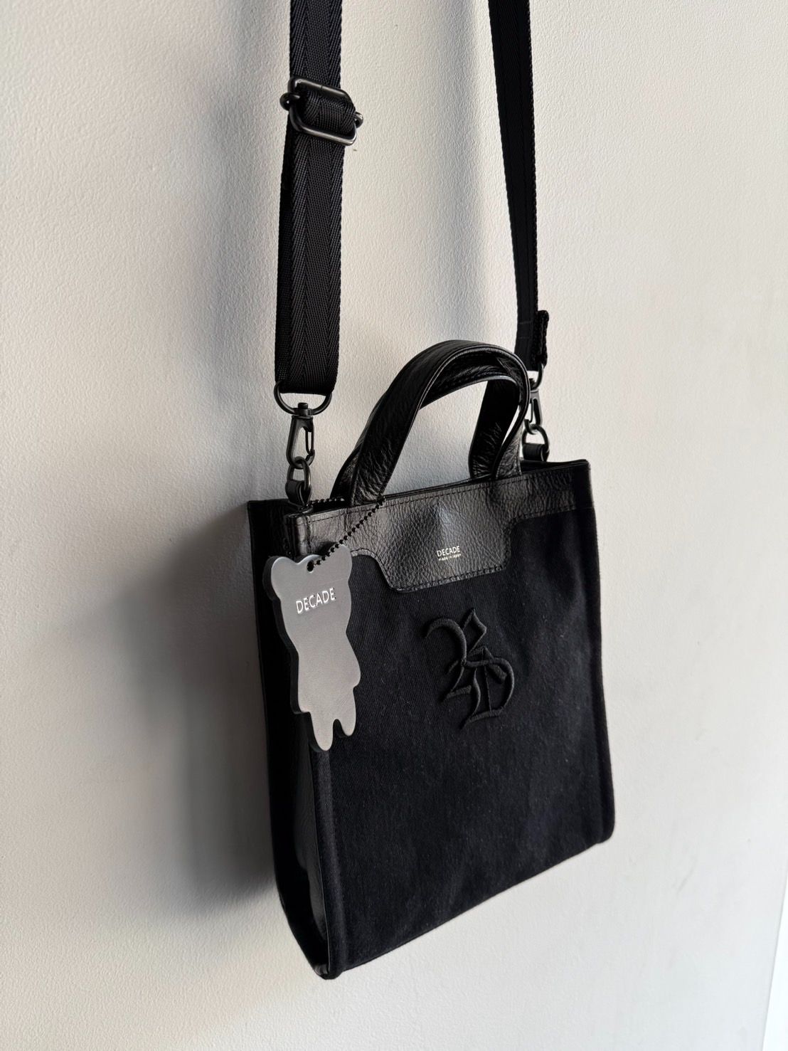 denim　mini tote bag