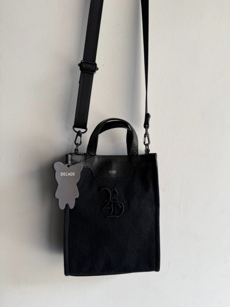 denim　mini tote bag