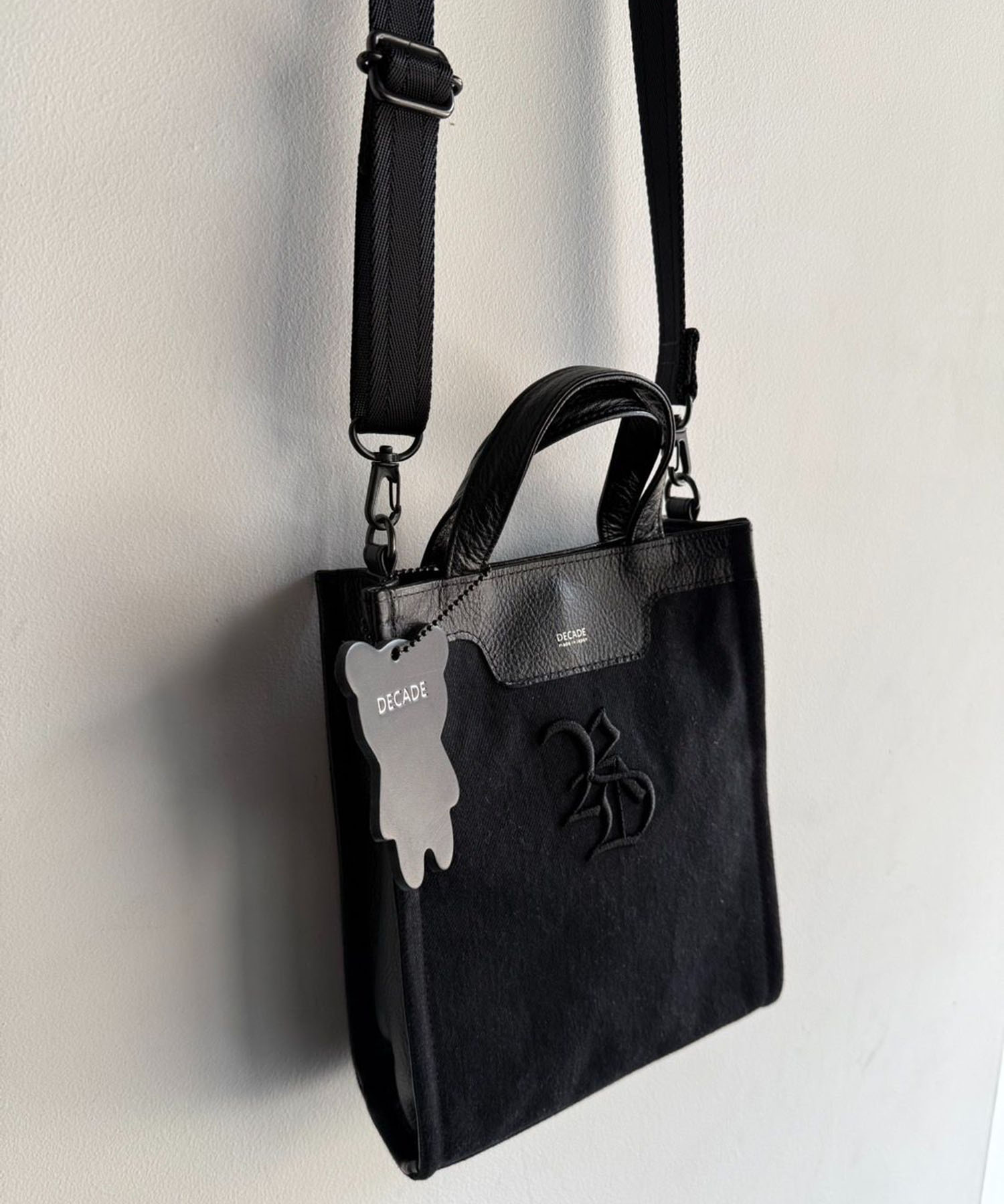 denim　mini tote bag