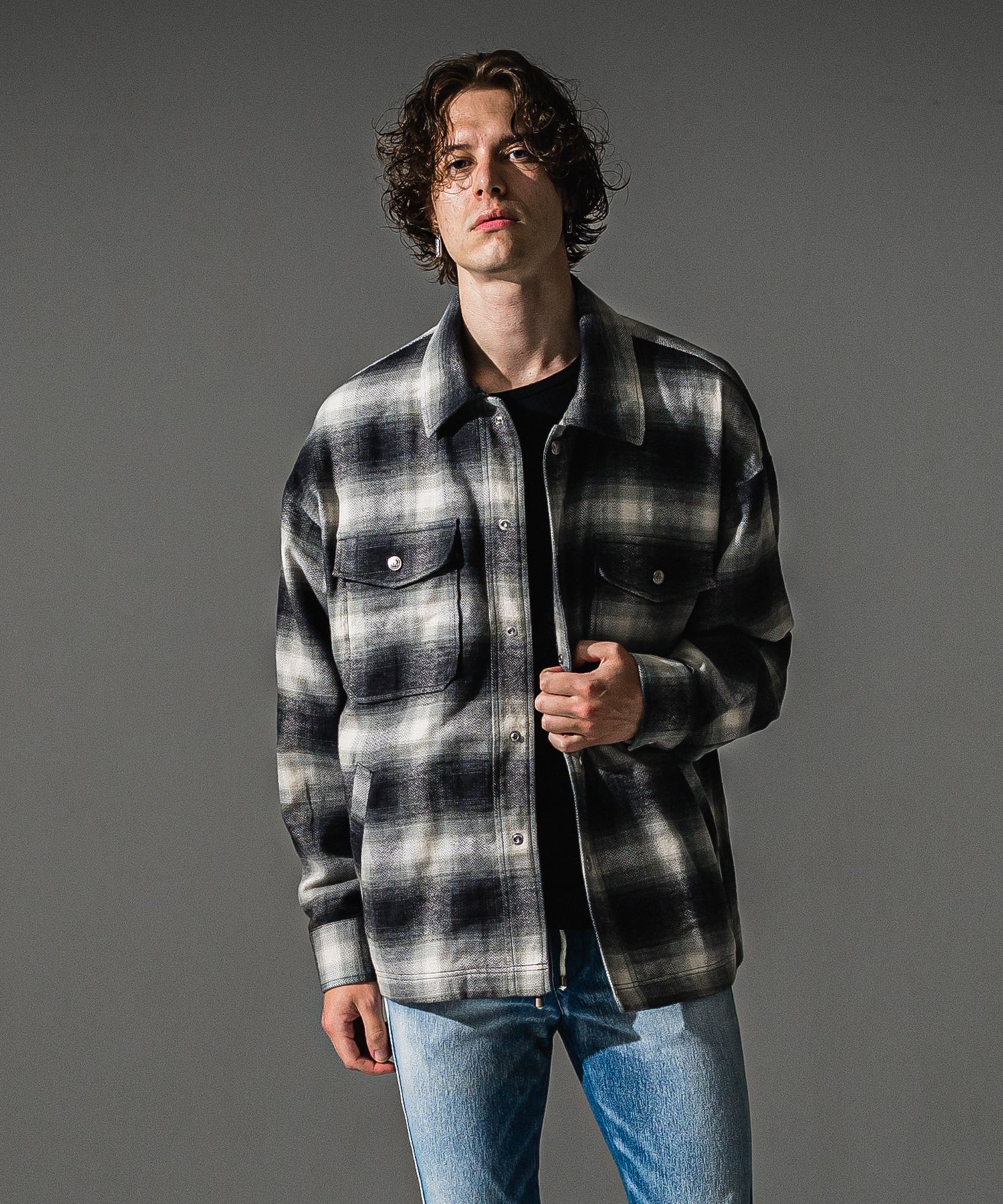 flannel check  JK