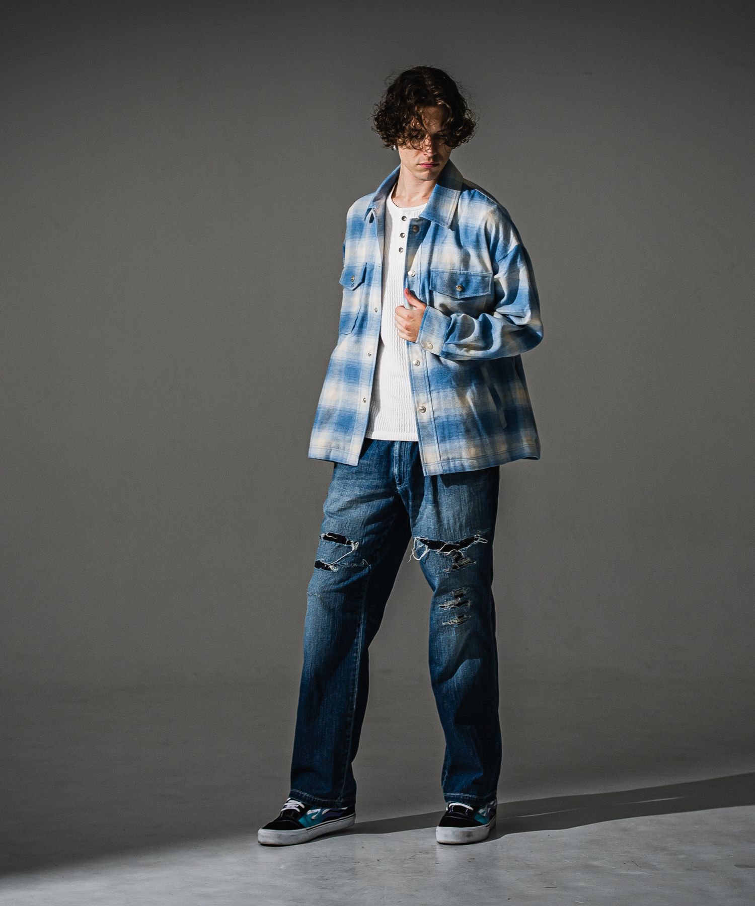 flannel check  JK