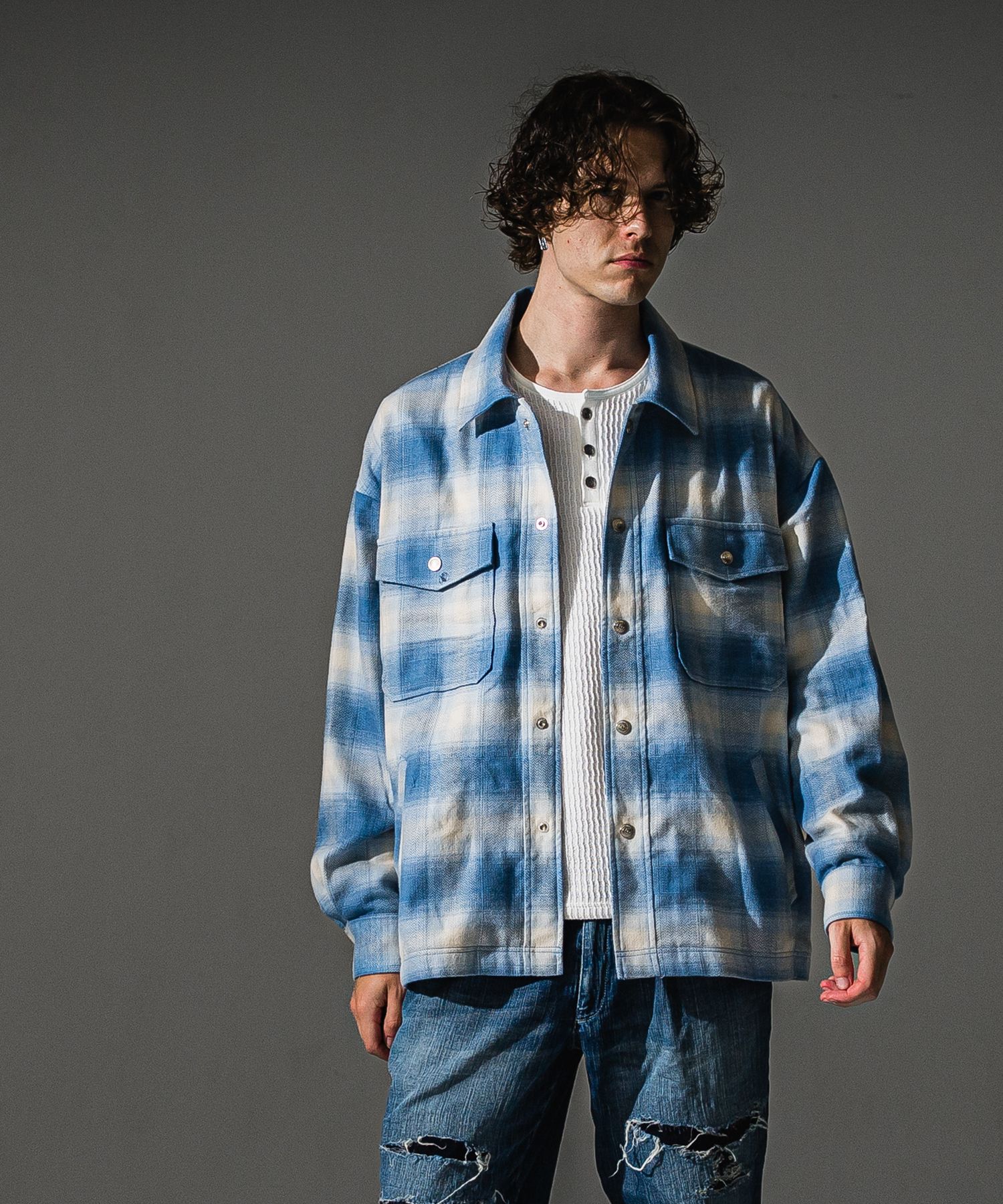 flannel check  JK