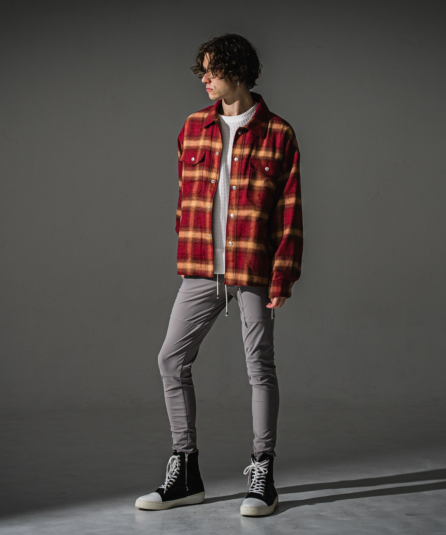 flannel check  JK