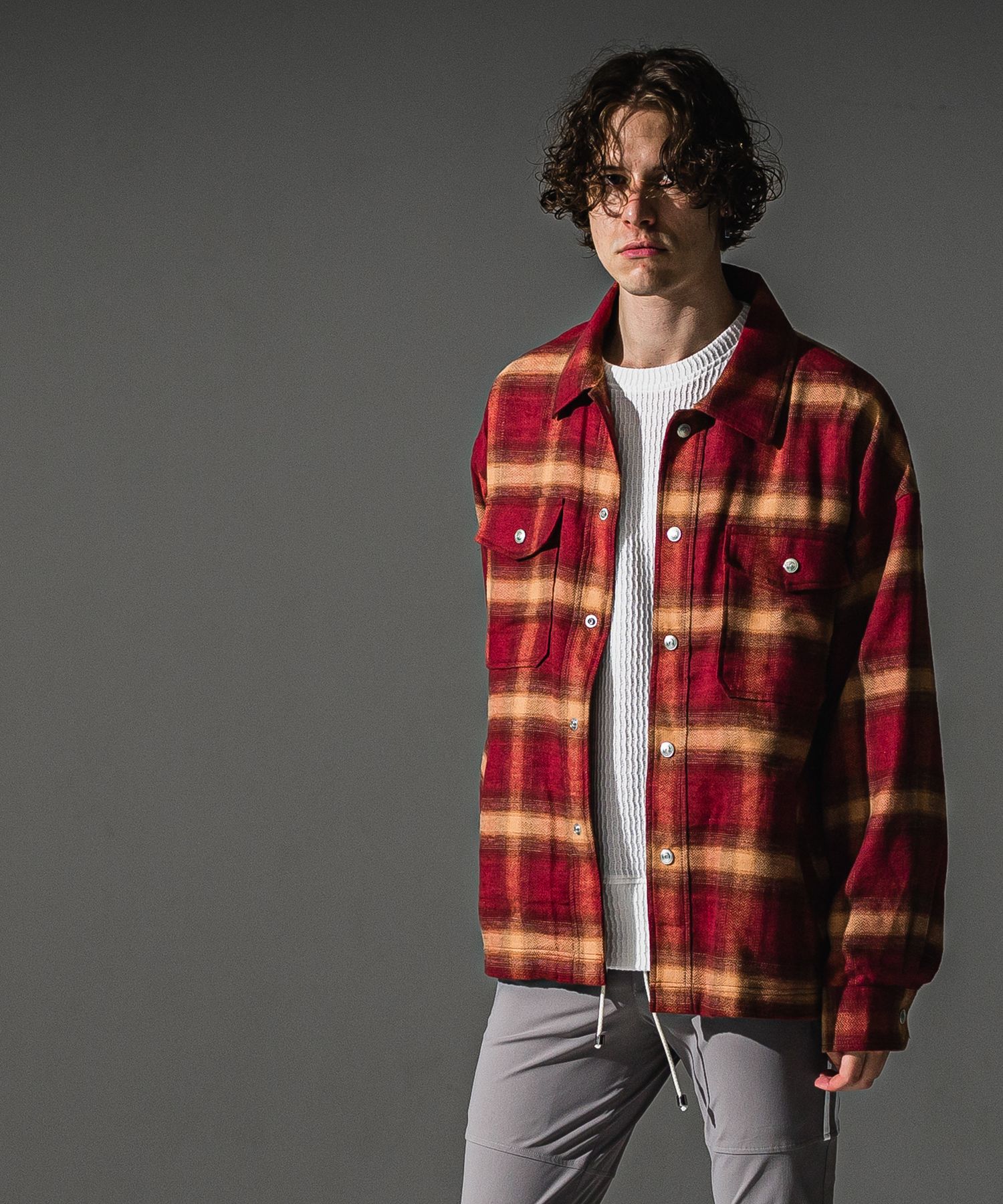 flannel check  JK