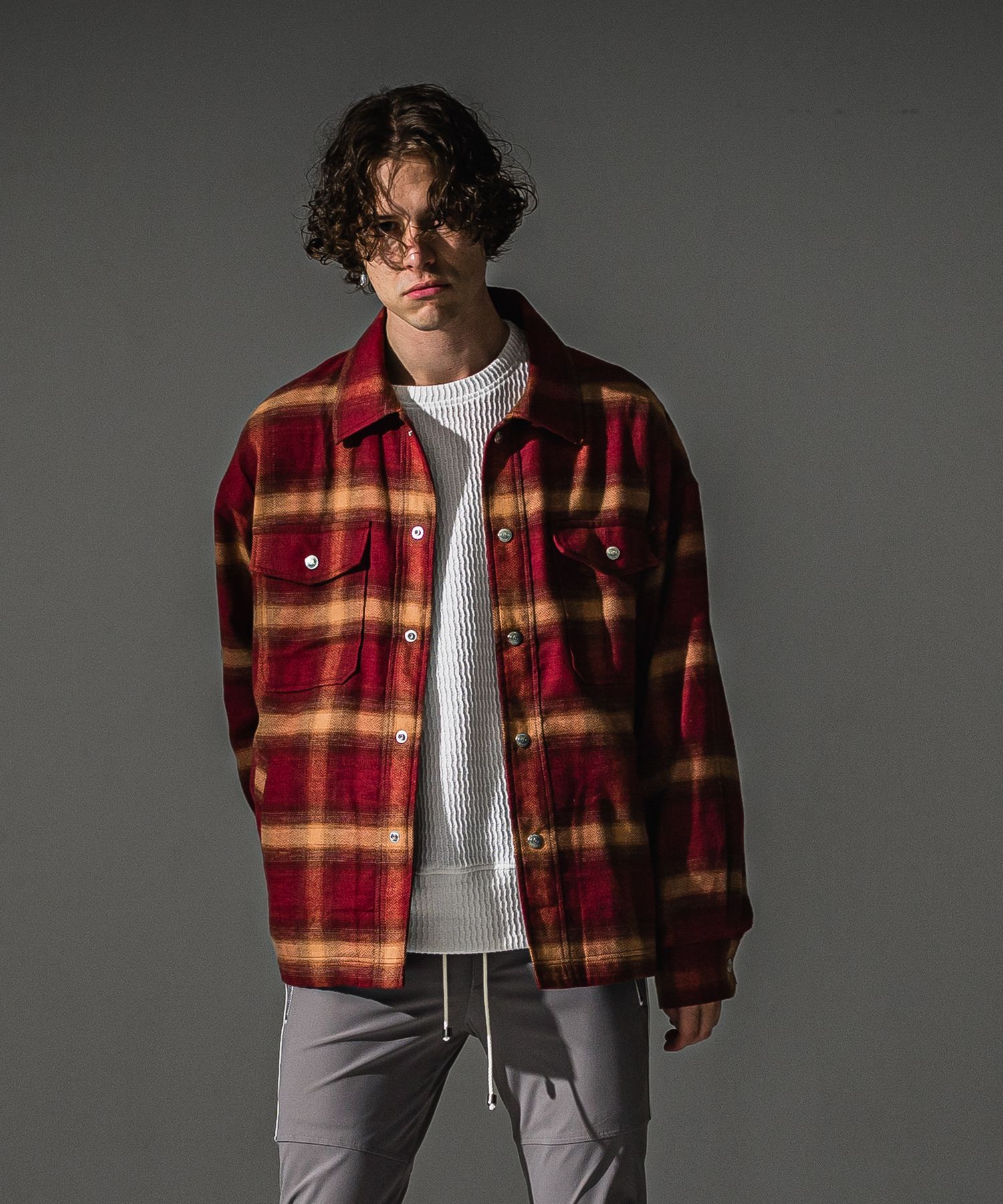 flannel check  JK