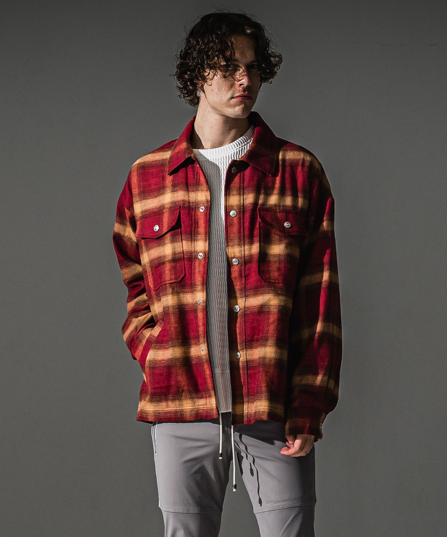 flannel check  JK