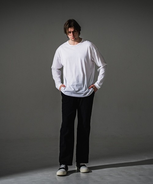 CHRIS　EASY WIDE TUCK PANTS