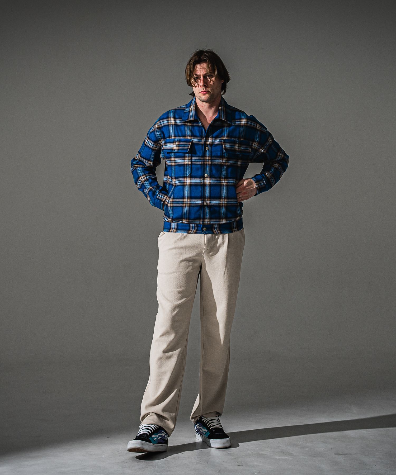 CHRIS　EASY WIDE TUCK PANTS