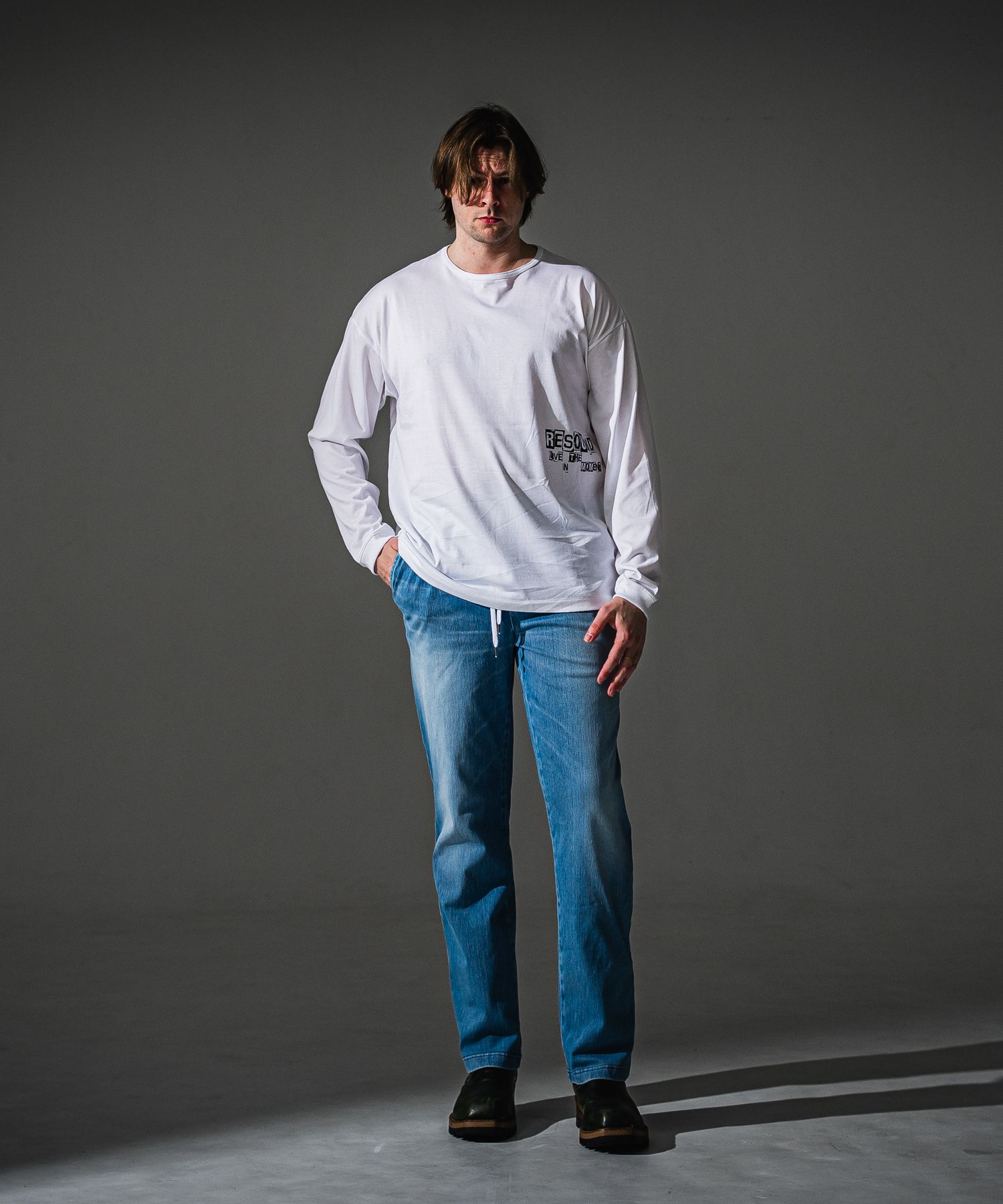 DENIM JERSEY WIDE PT