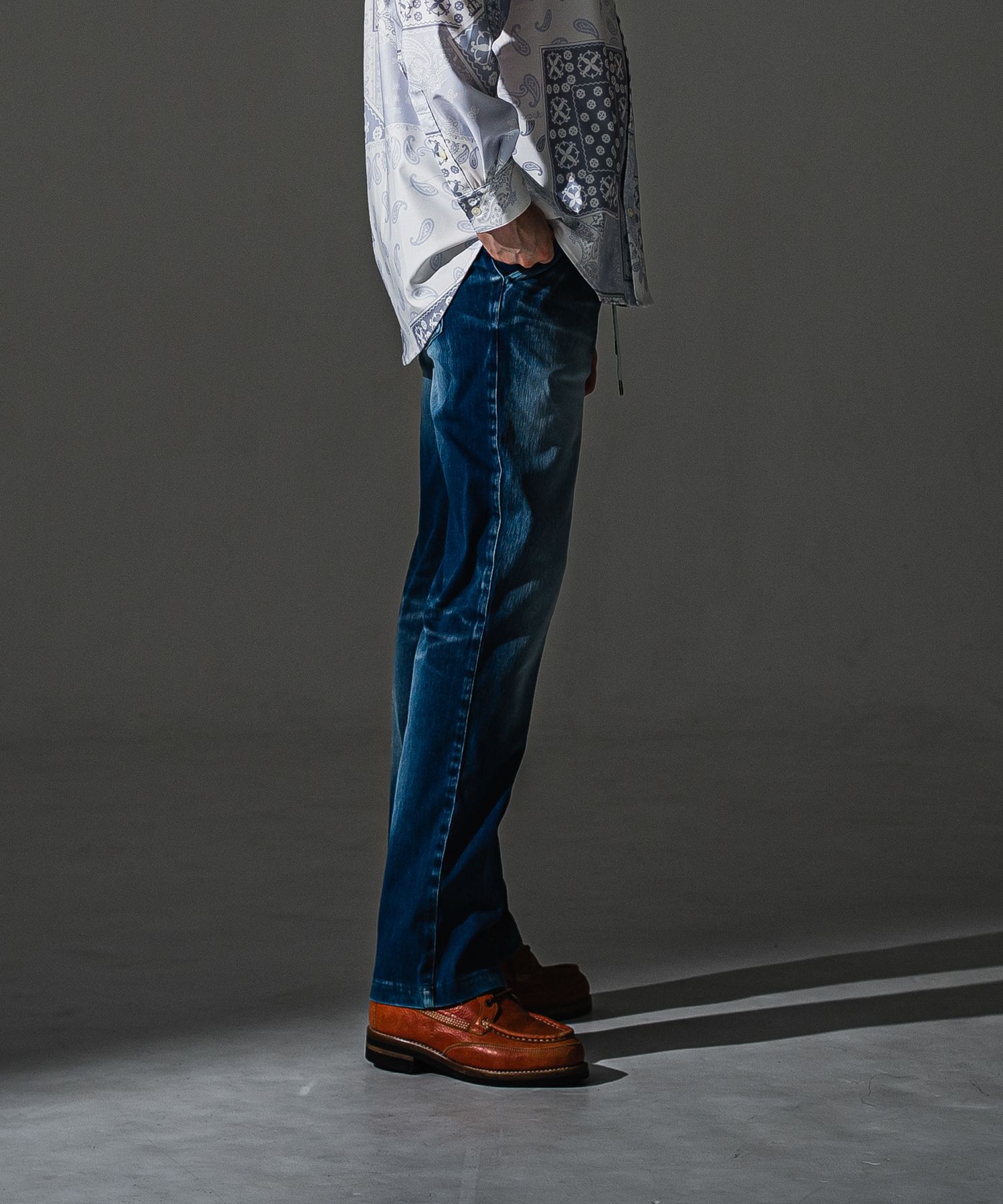 DENIM JERSEY WIDE PT