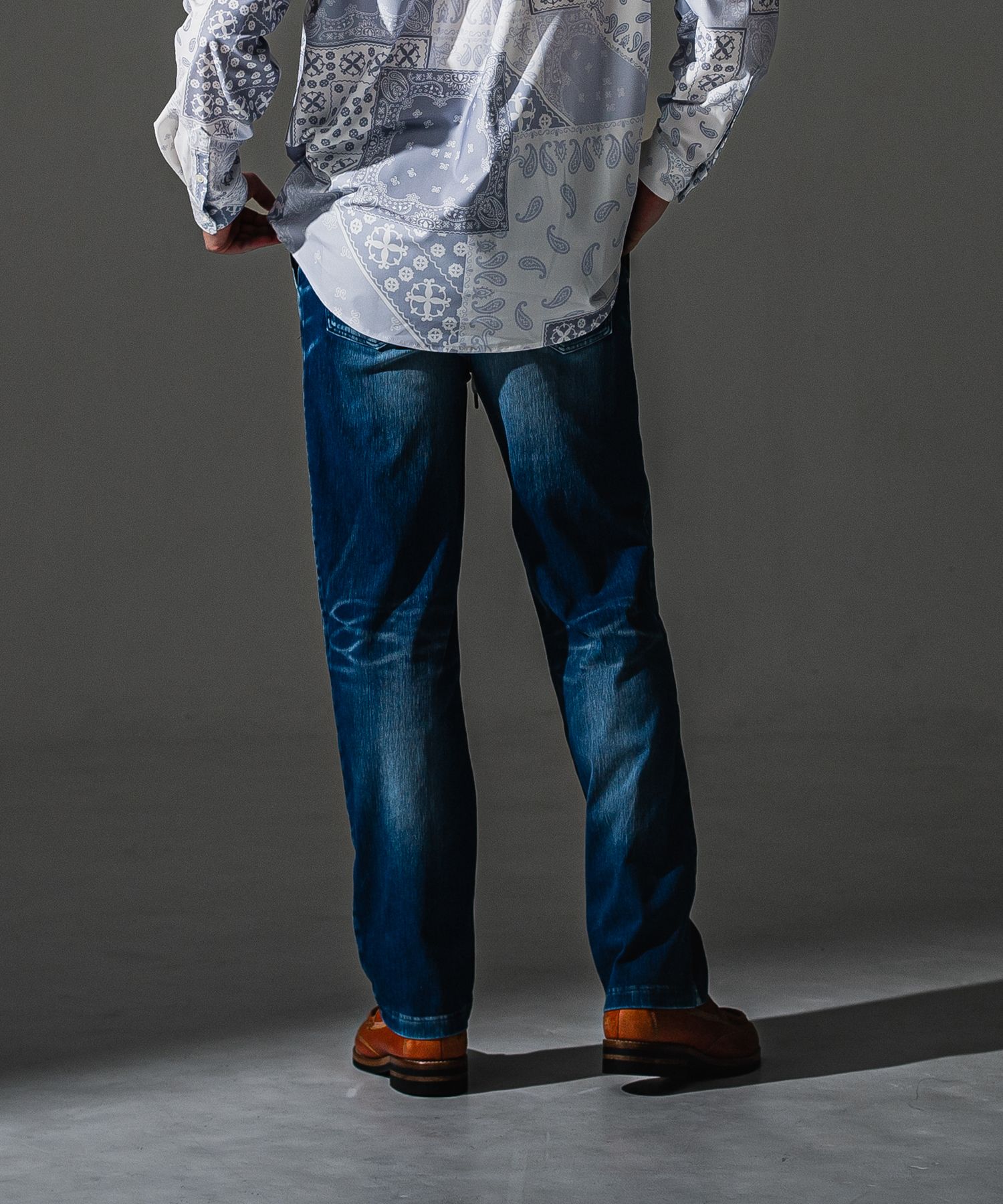 DENIM JERSEY WIDE PT