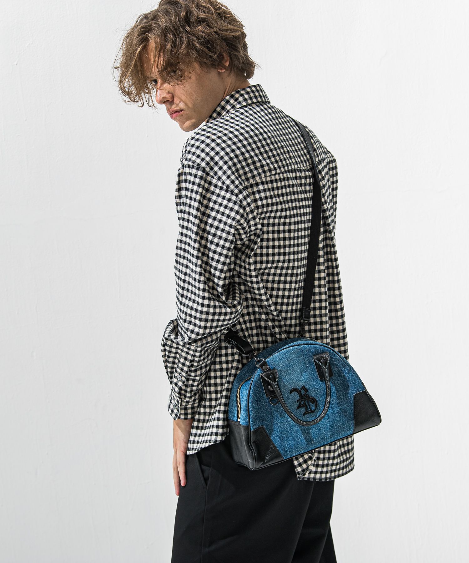 denimmini boston bag
