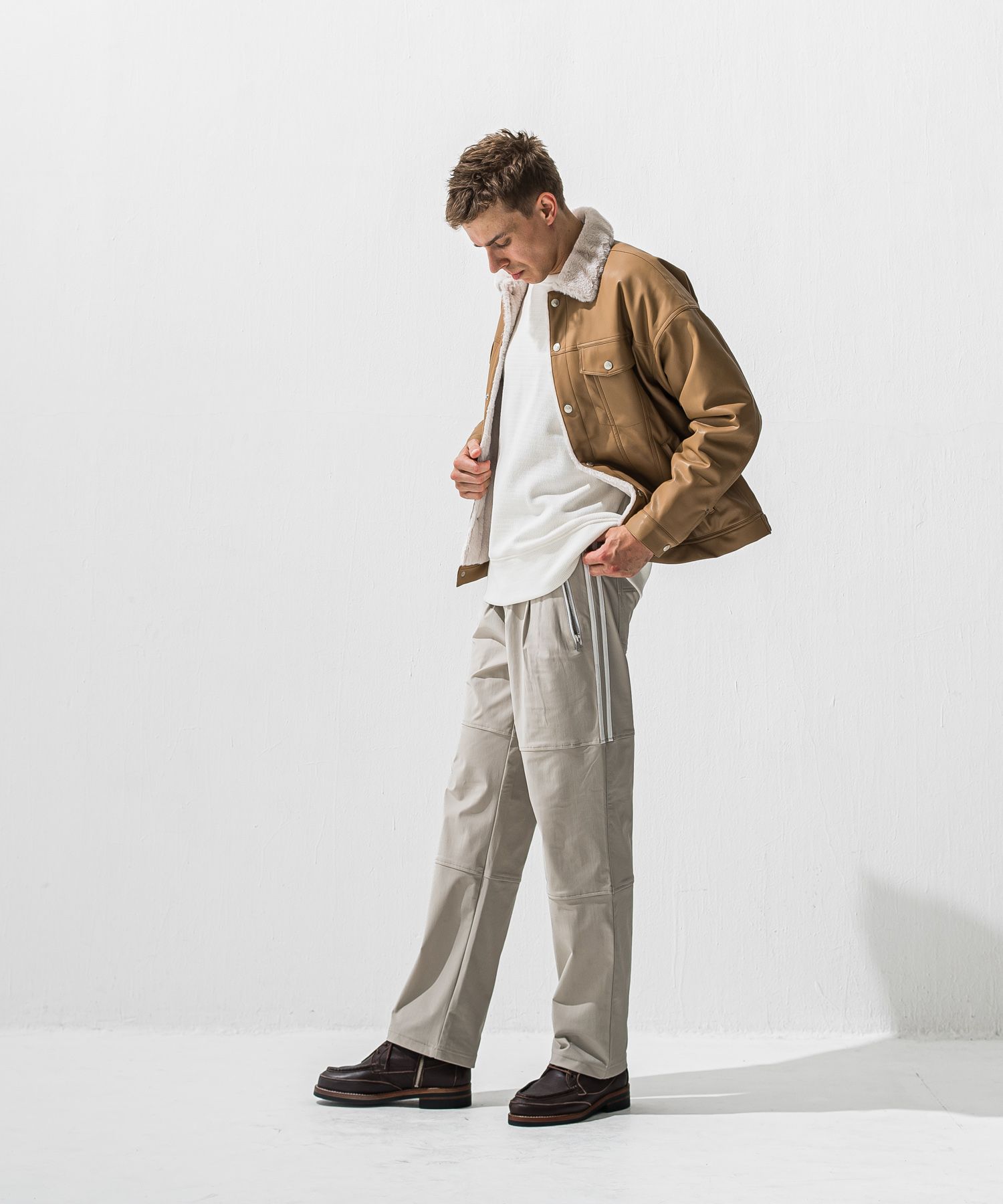 velours fleece thermal  loose trainer