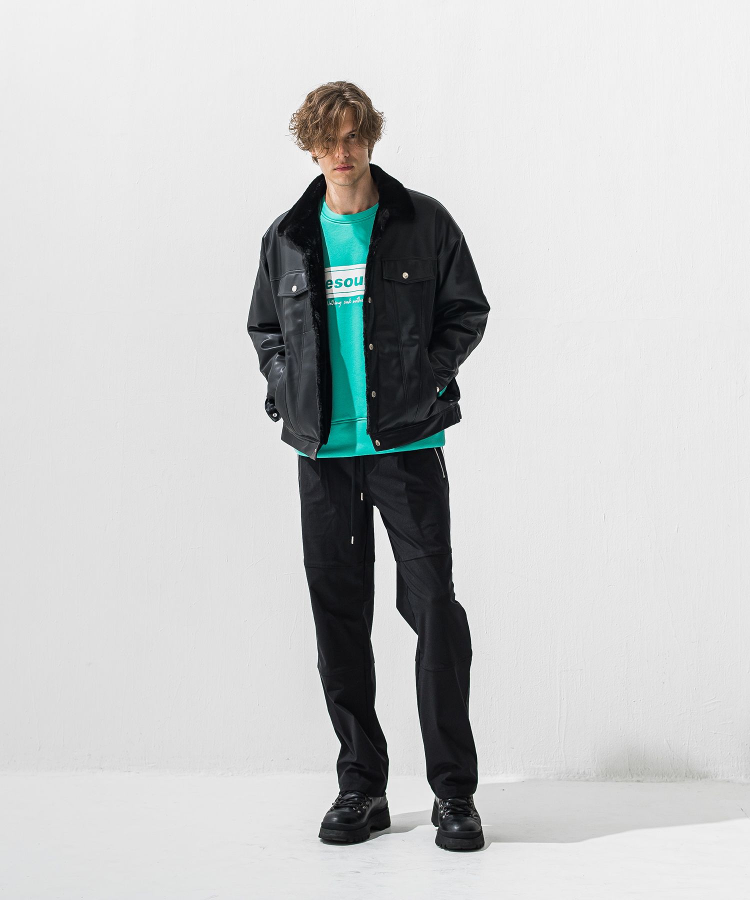 BOX velours fleece drop　trainer