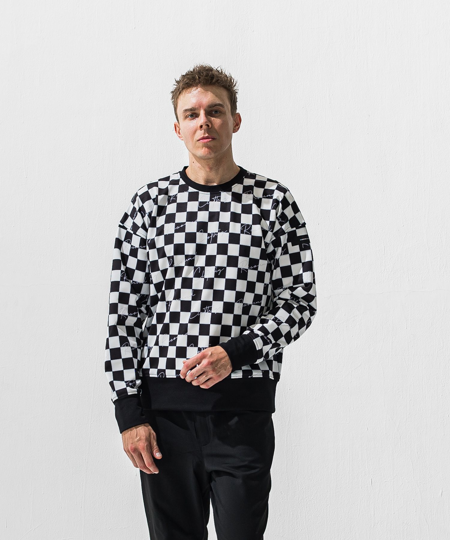 checker back fleece trainer