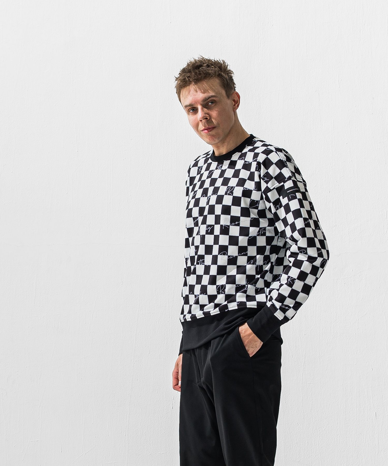 checker back fleece trainer