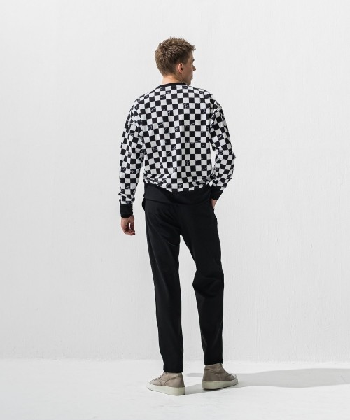 checker back fleece trainer