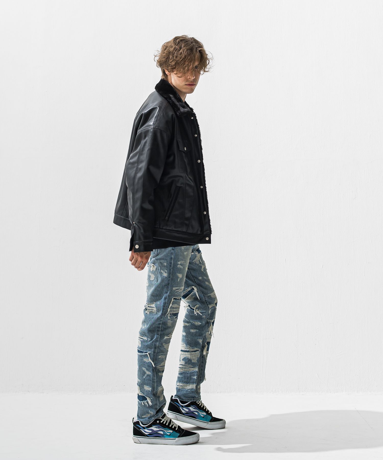 LEATHER FUR OVER  G