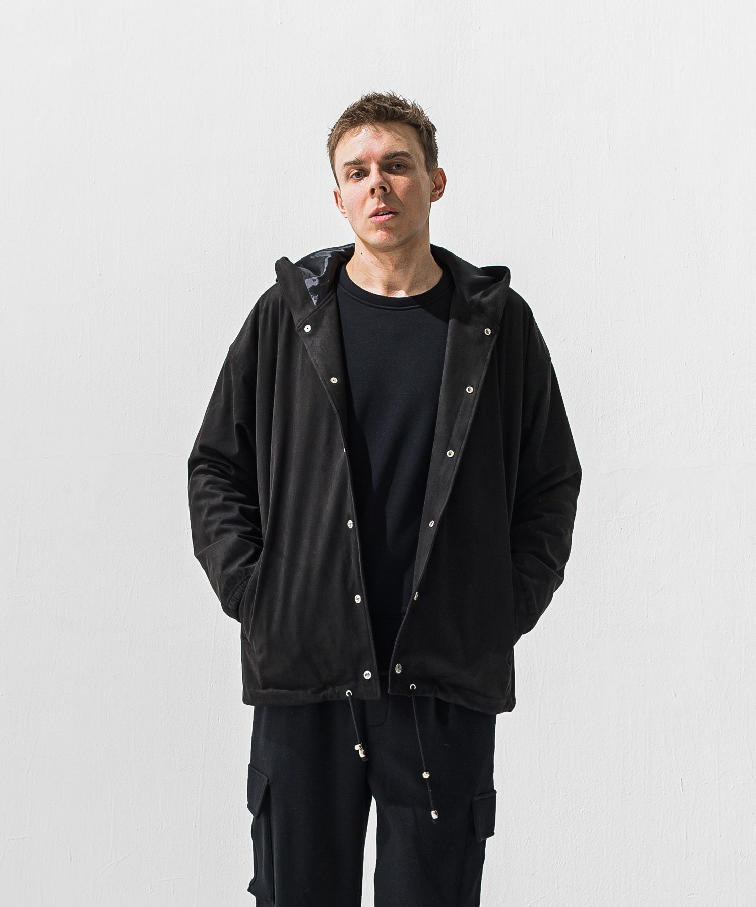 suede coach hoodie
