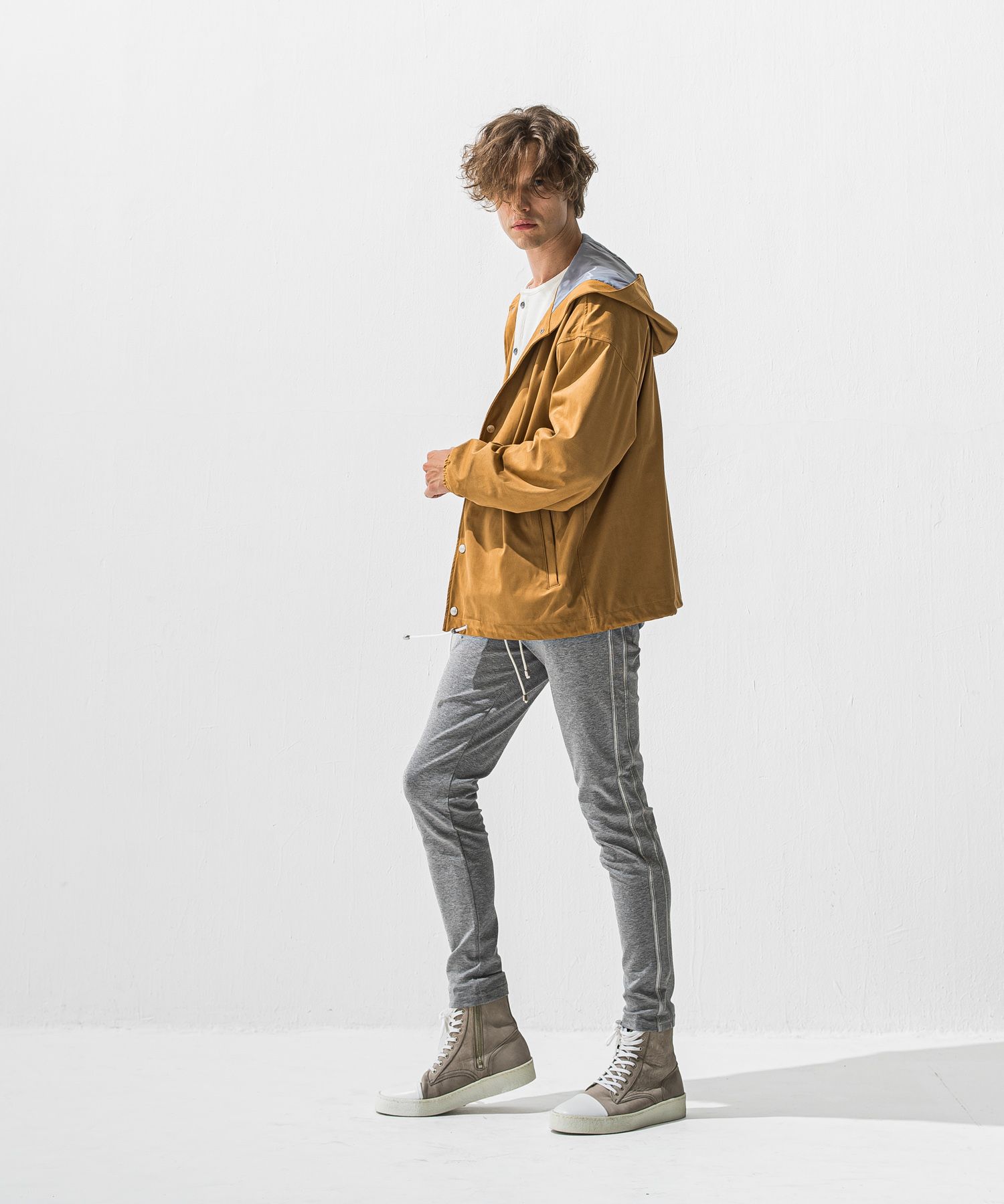 suede coach hoodie