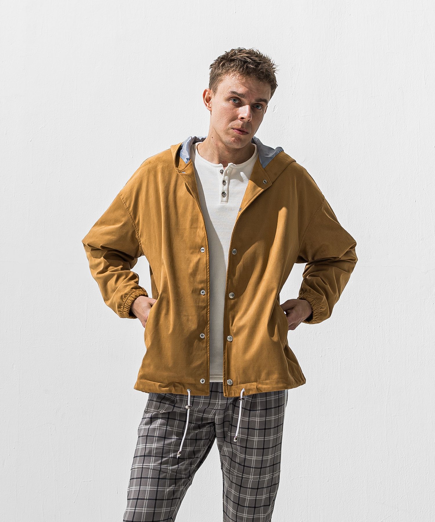 suede coach hoodie