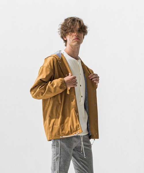 suede coach hoodie