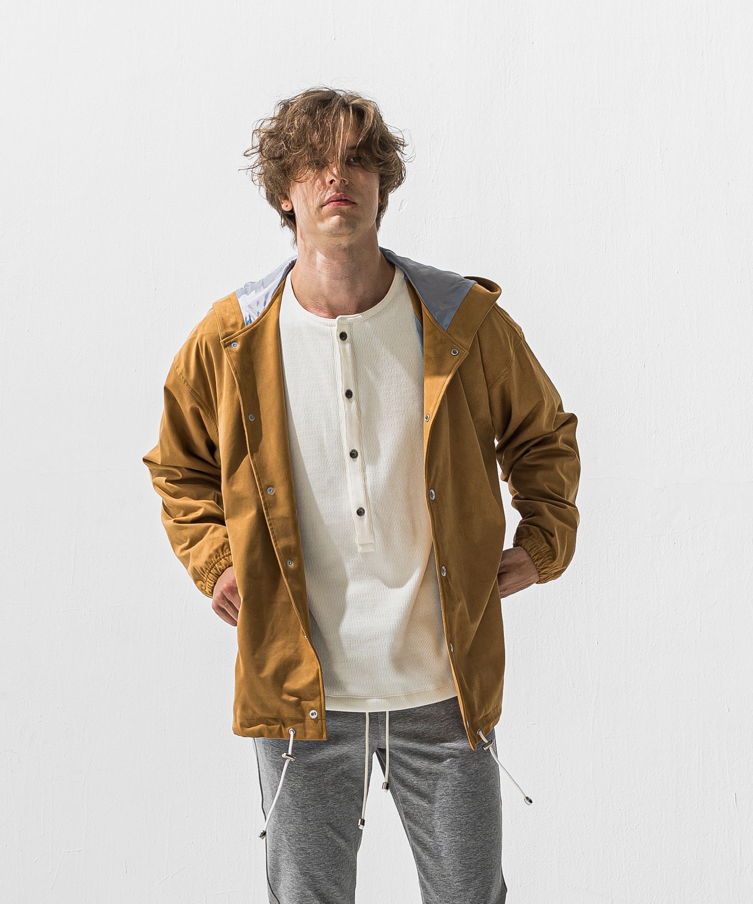 suede coach hoodie
