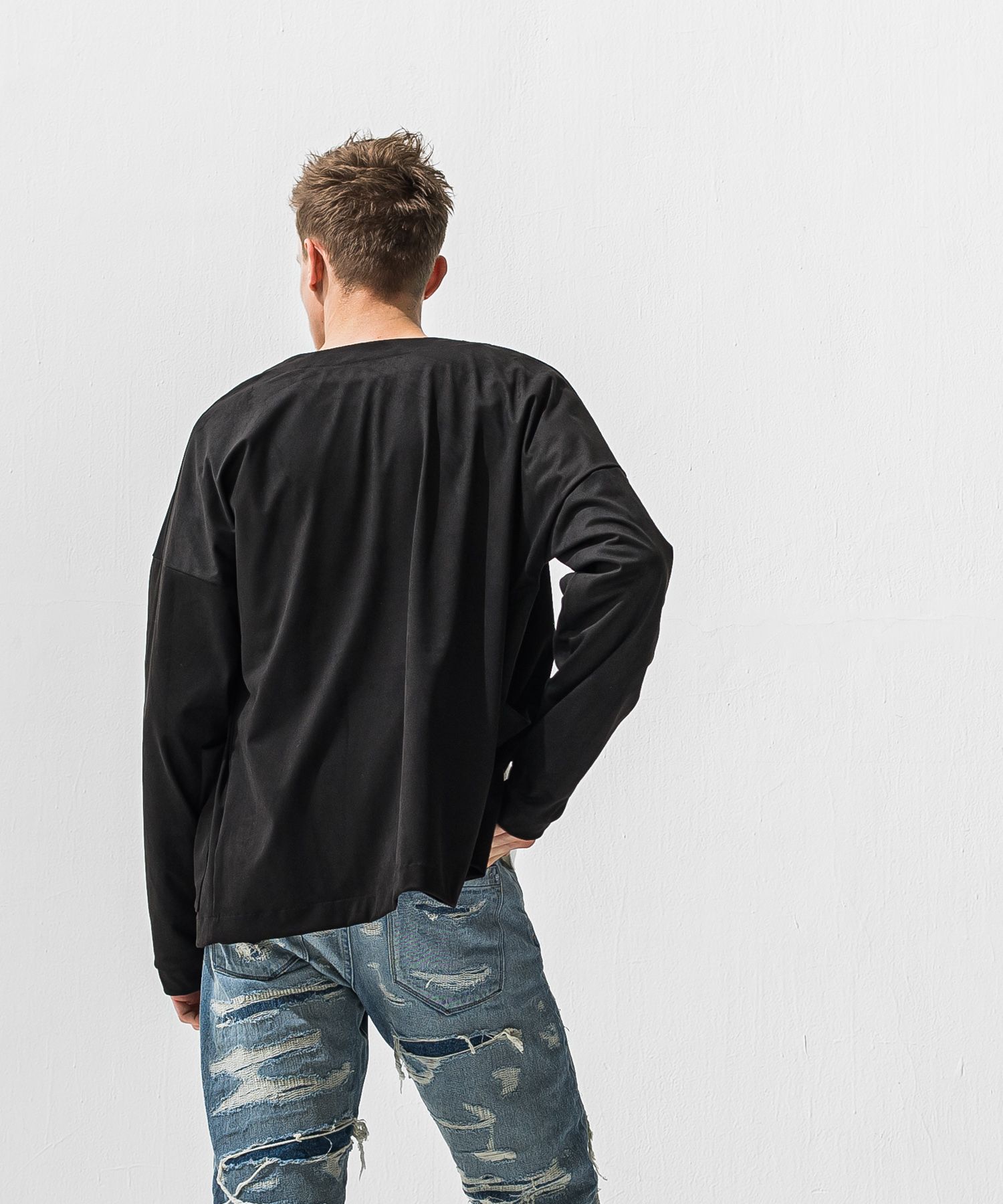 suede cardigan
