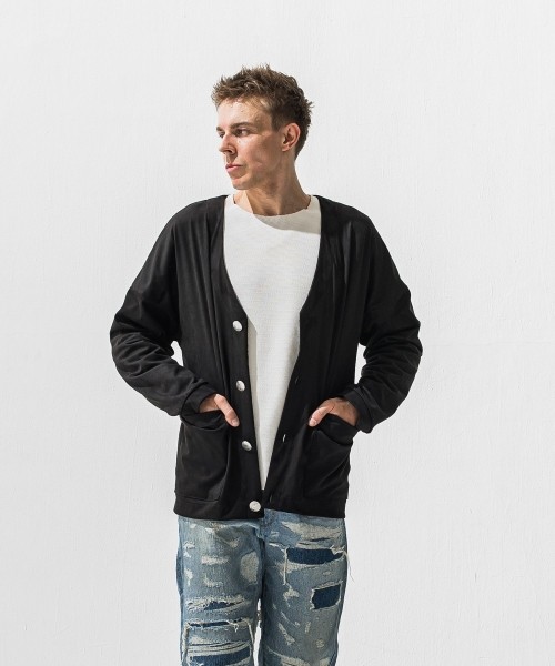 suede cardigan