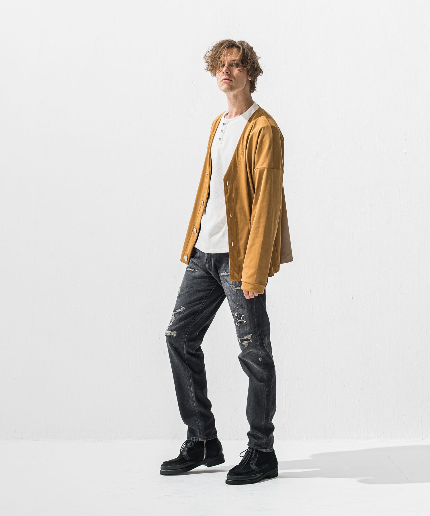 suede cardigan