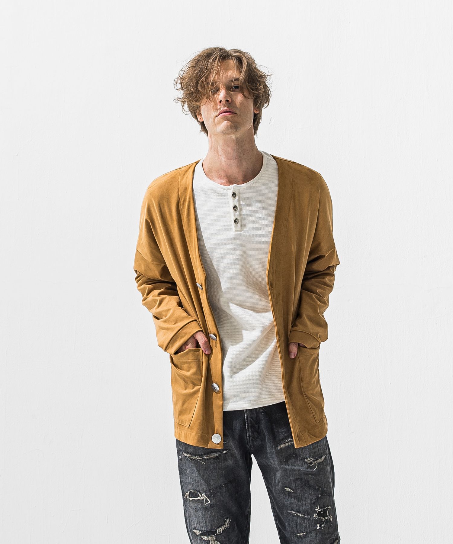 suede cardigan