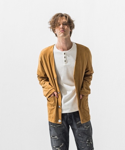suede cardigan