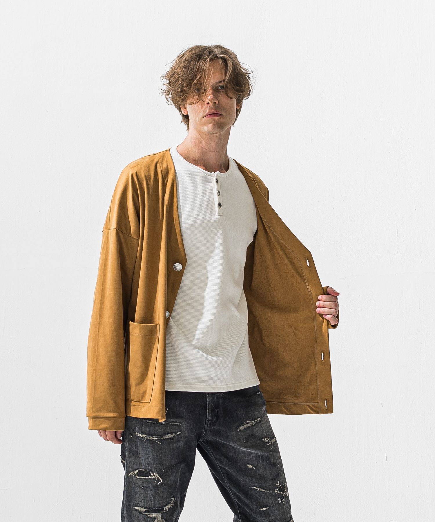 suede cardigan