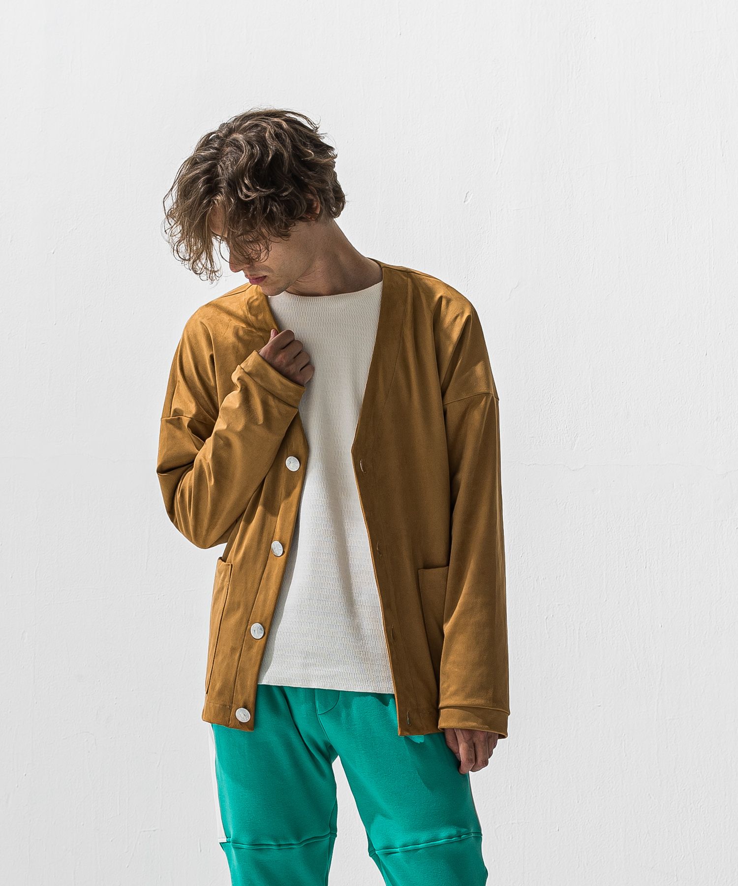 suede cardigan