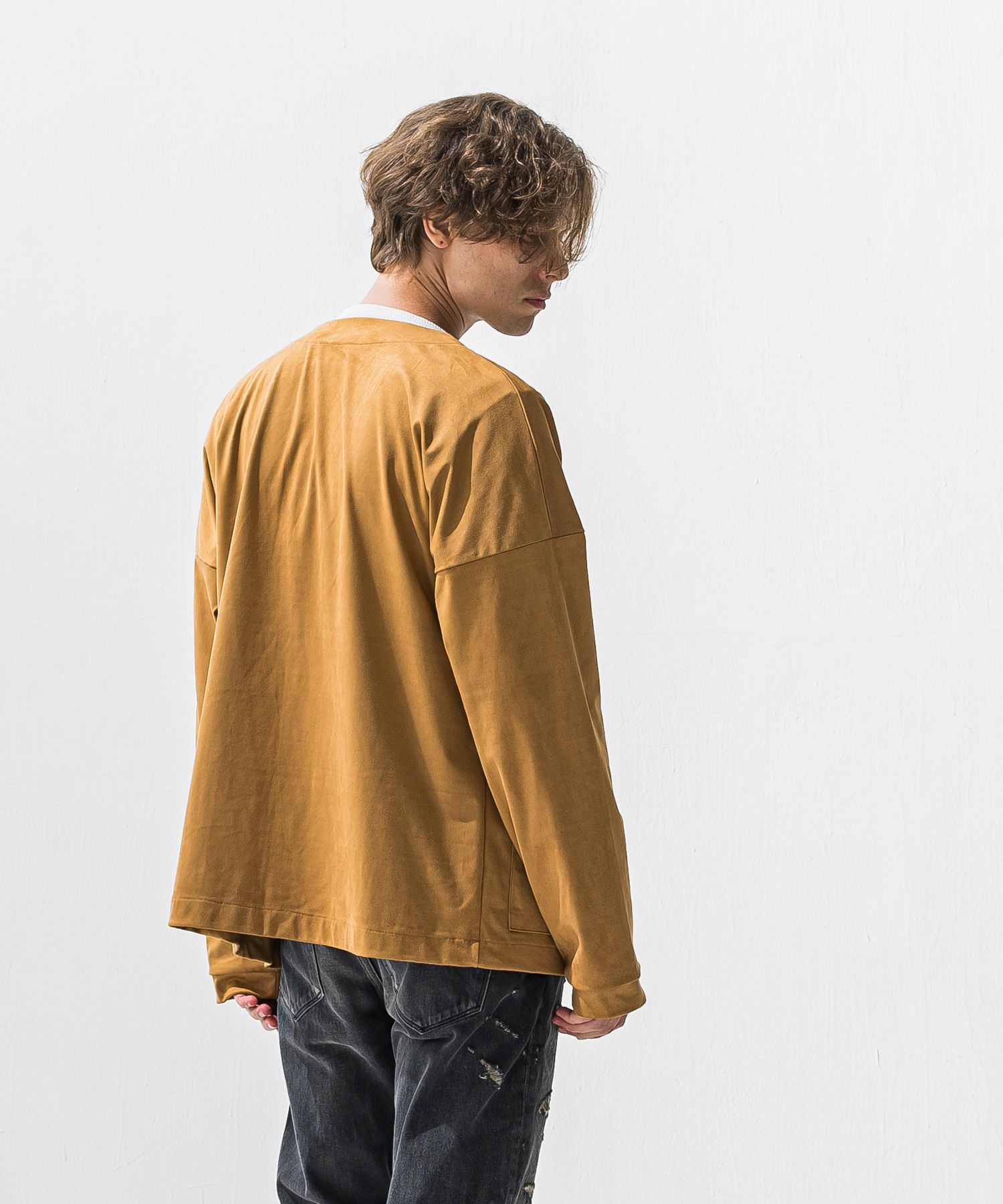suede cardigan