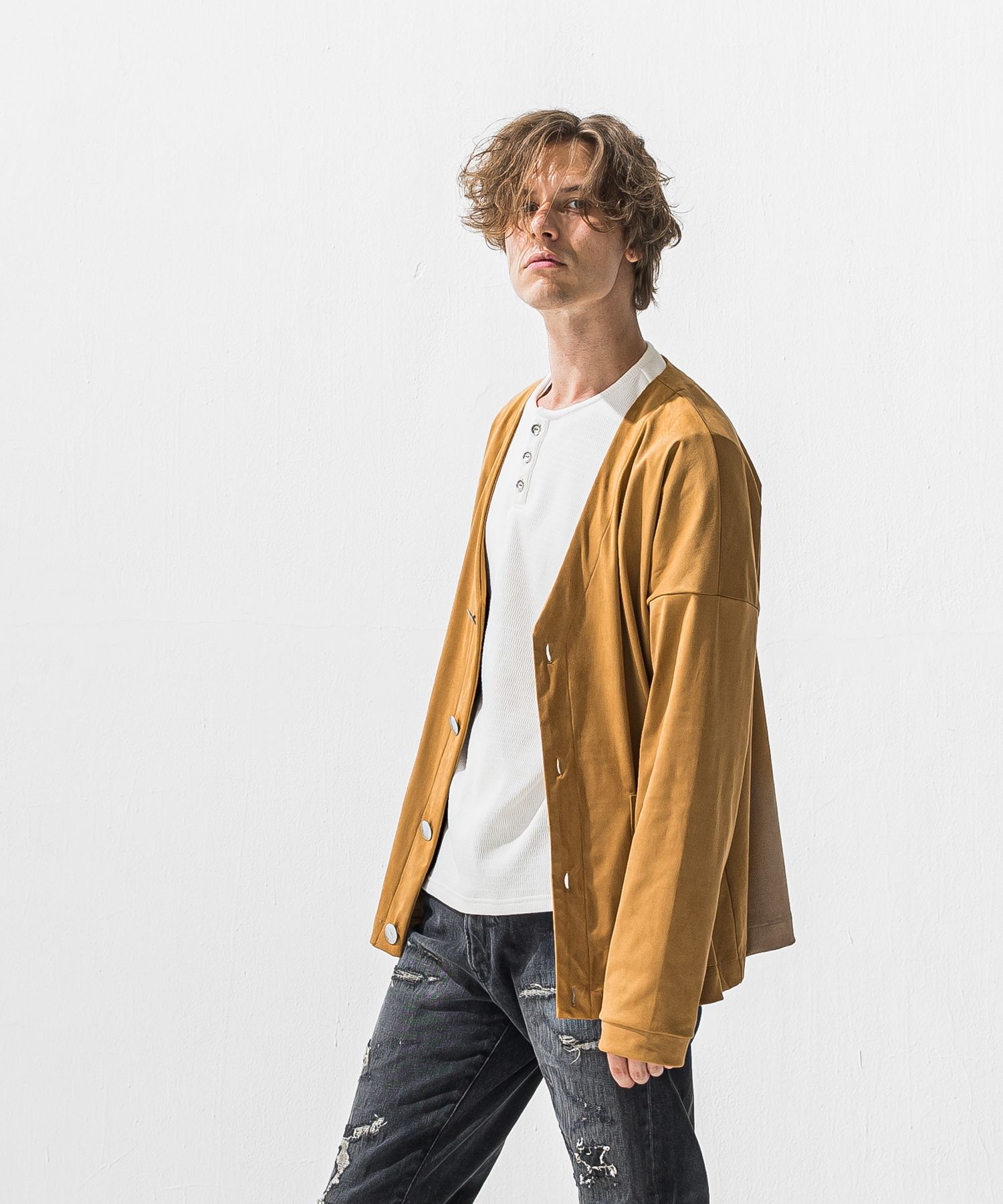 suede cardigan