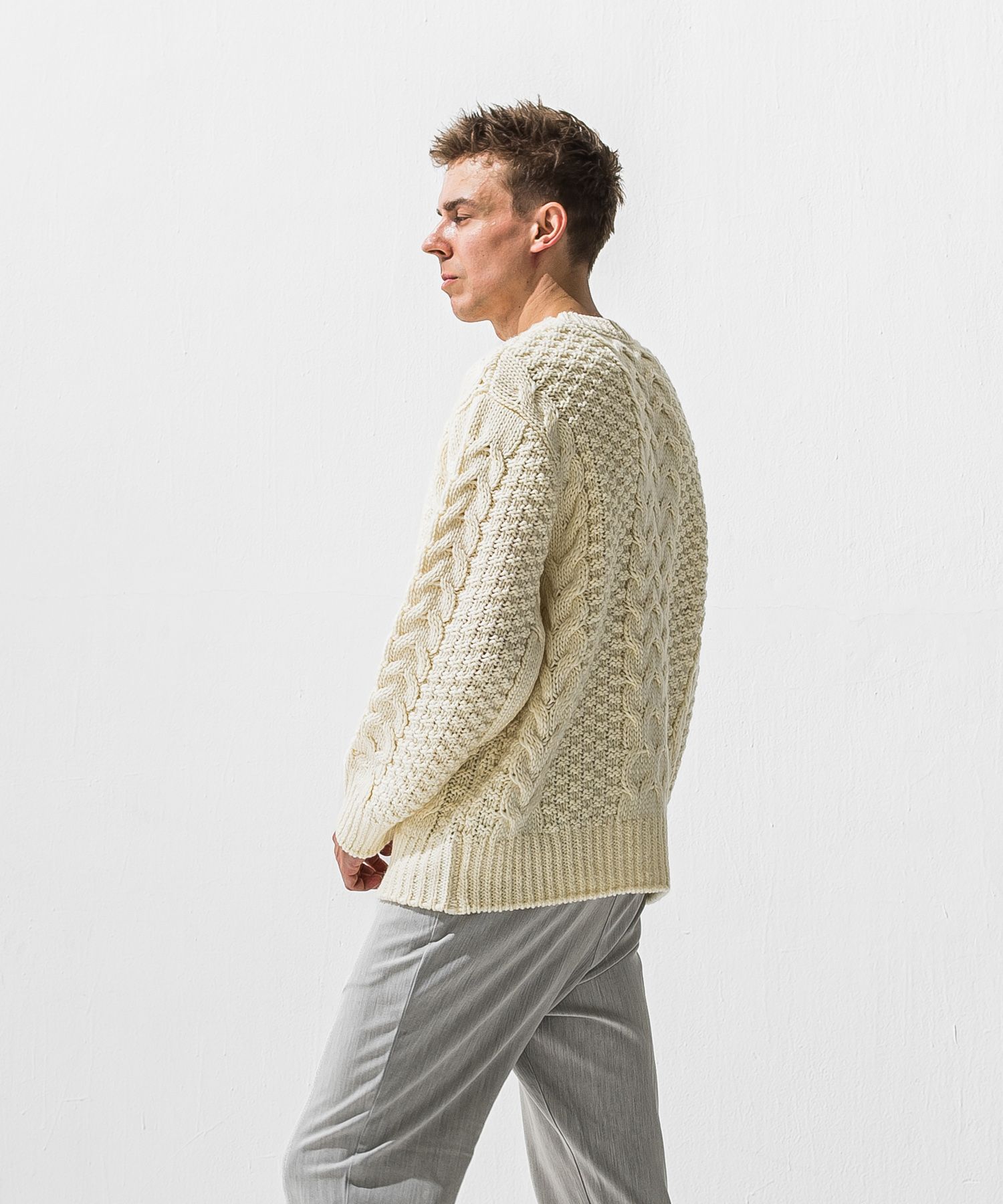 cable law sweater
