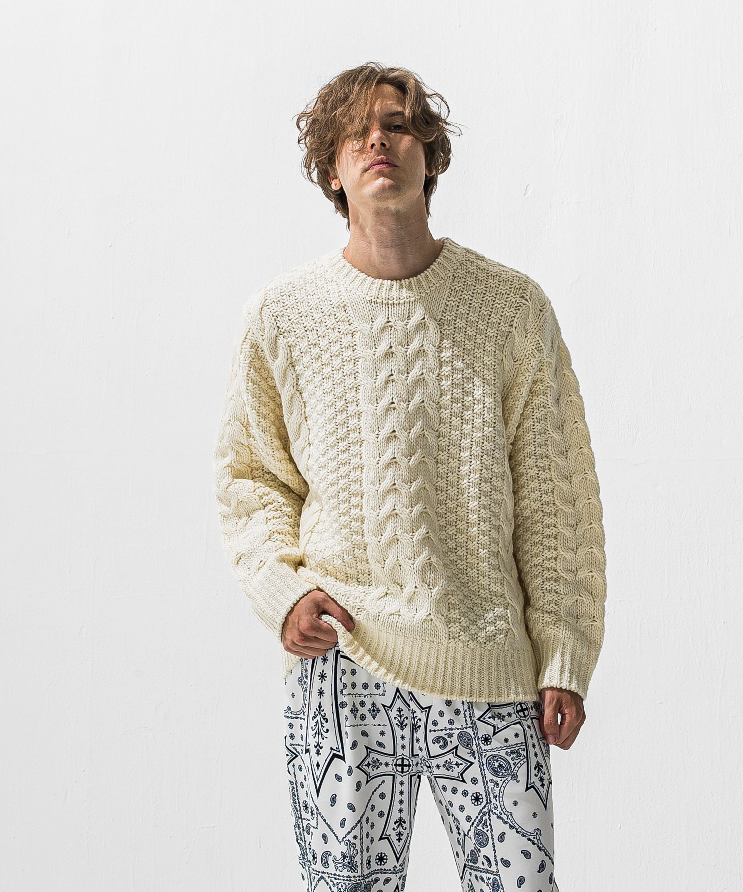 cable law sweater