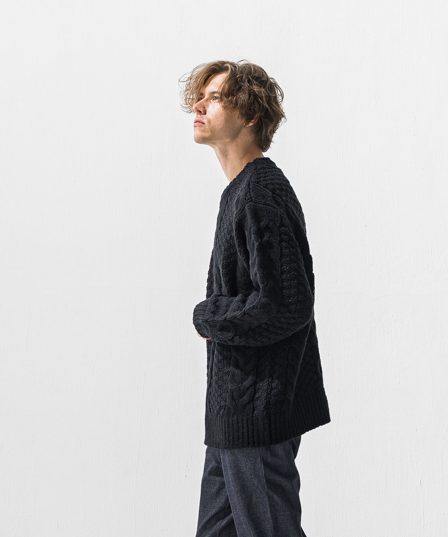 cable law sweater