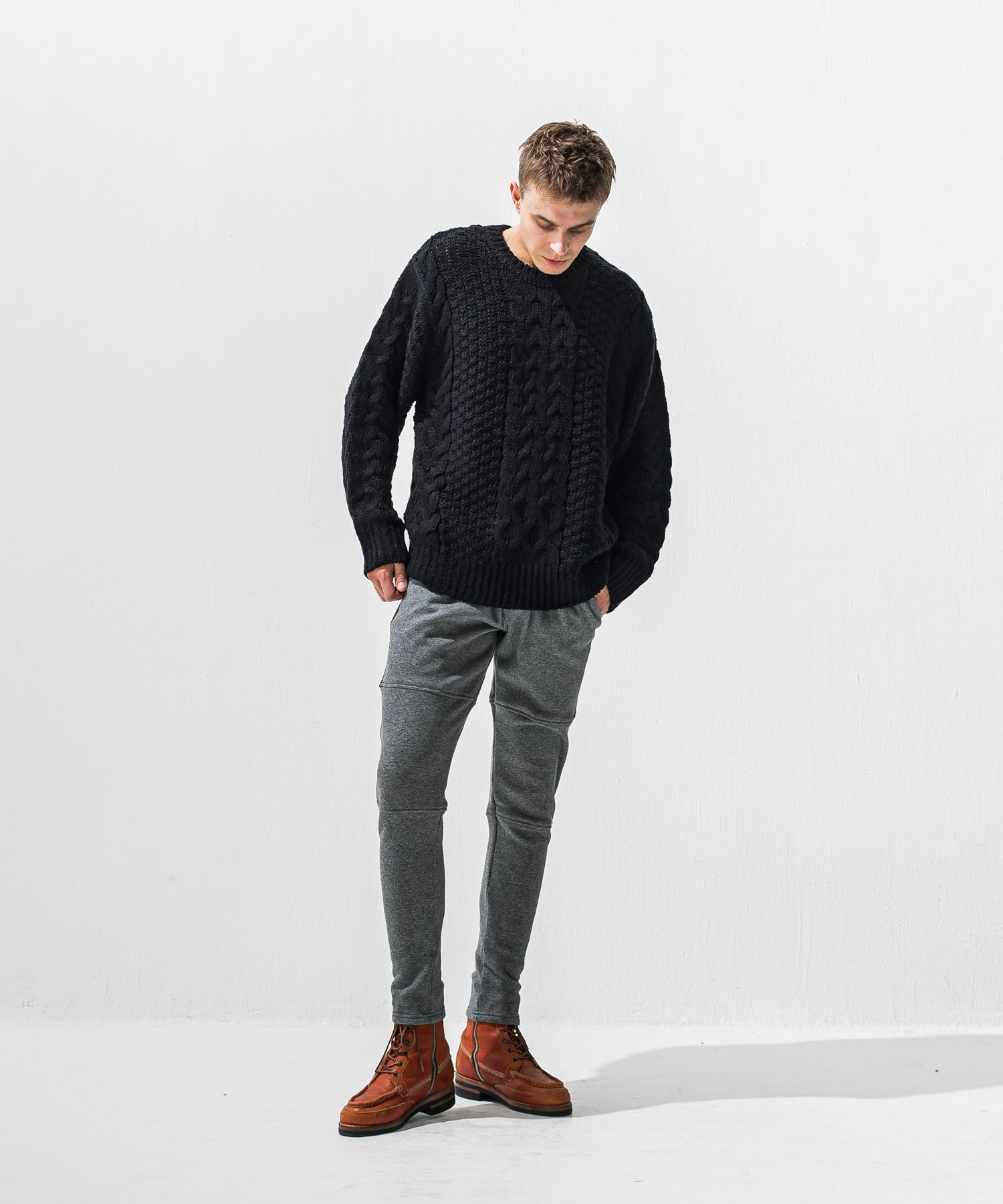 cable law sweater