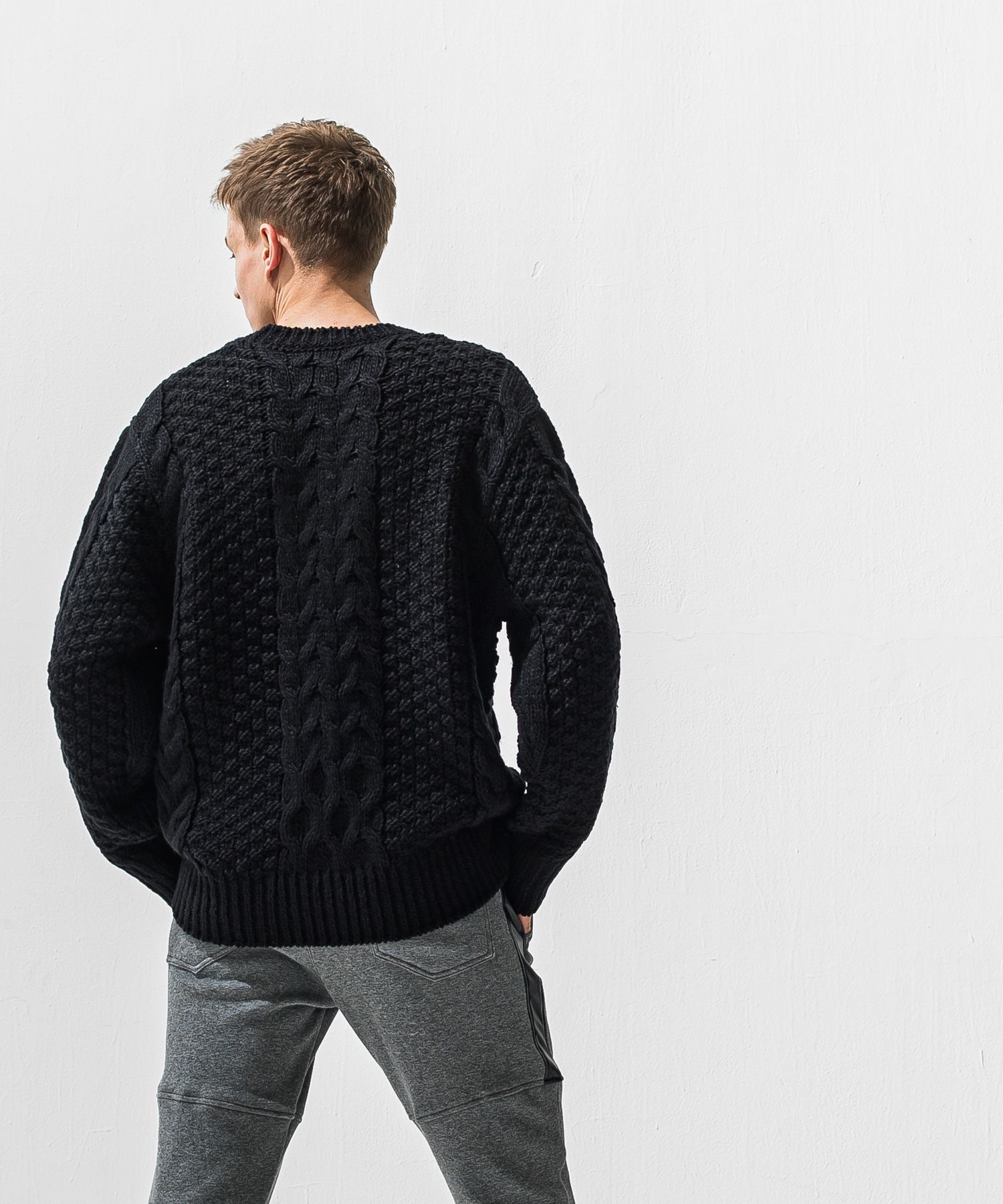 cable law sweater