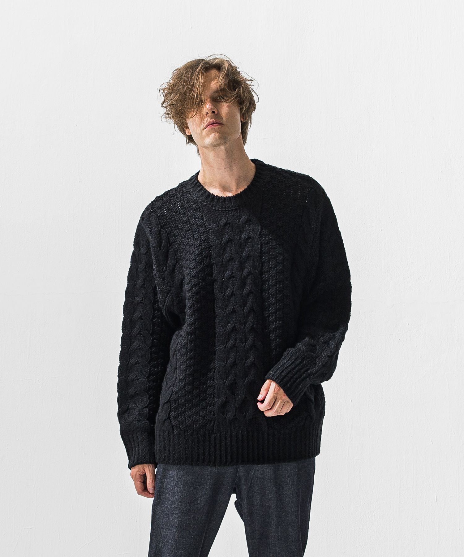 cable law sweater