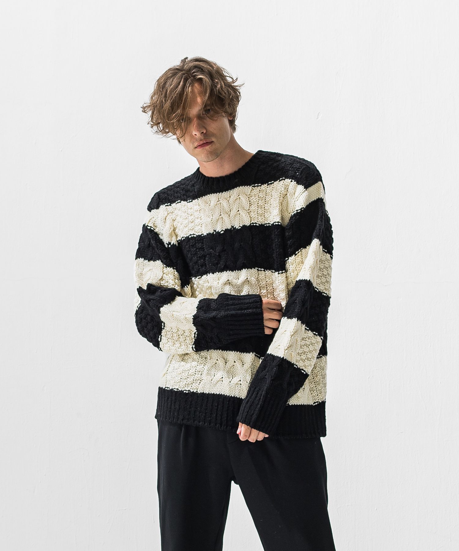 cable law sweater