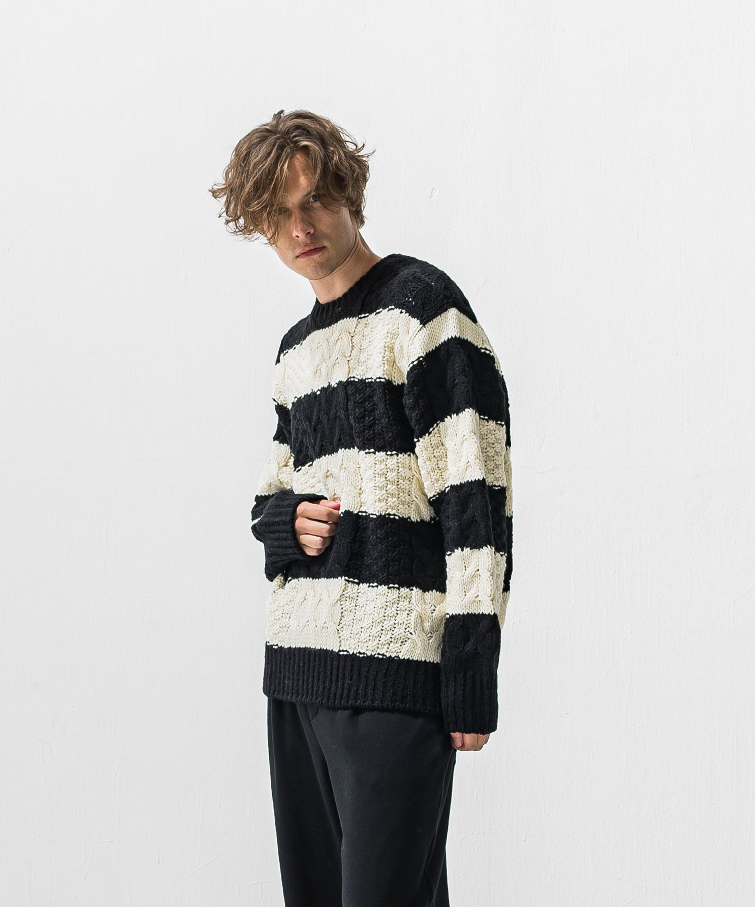 cable law sweater