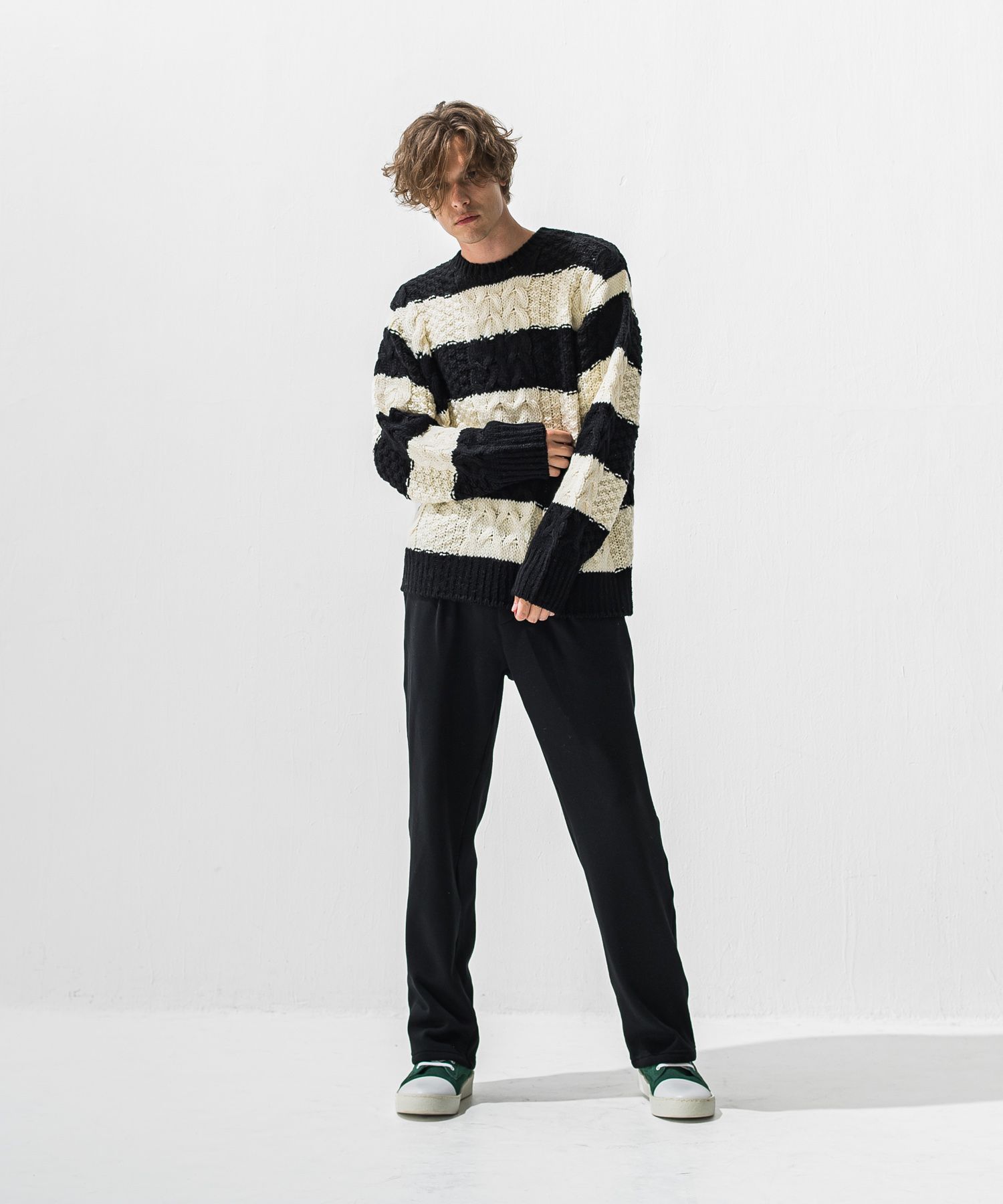 cable law sweater